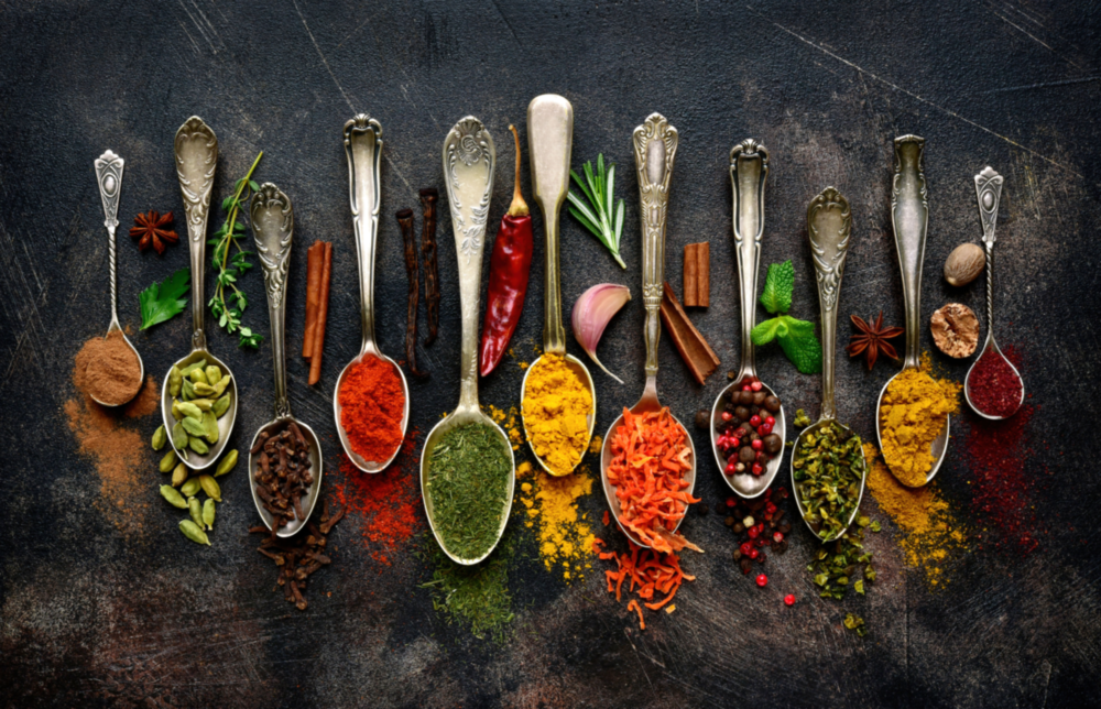 Spices Glass Wall Art