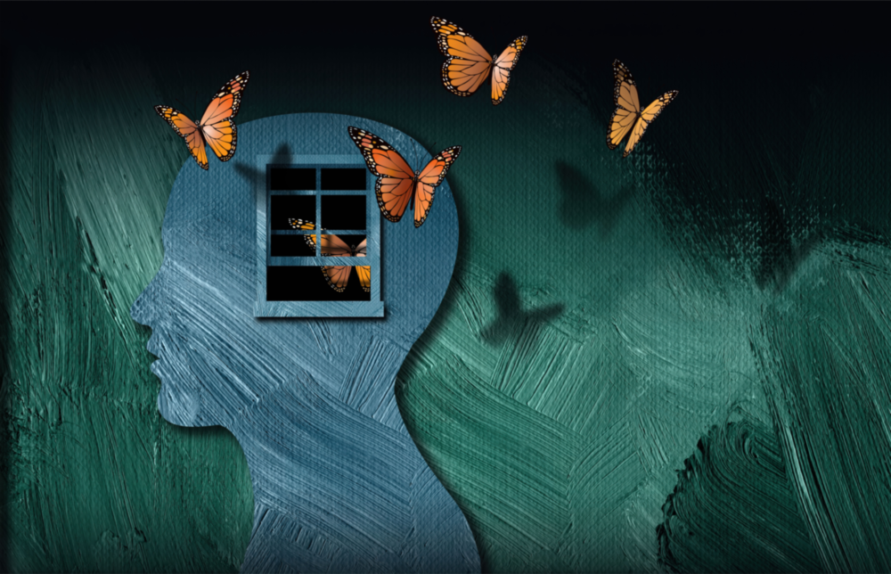 Arte della parete di vetro Effetto farfalla