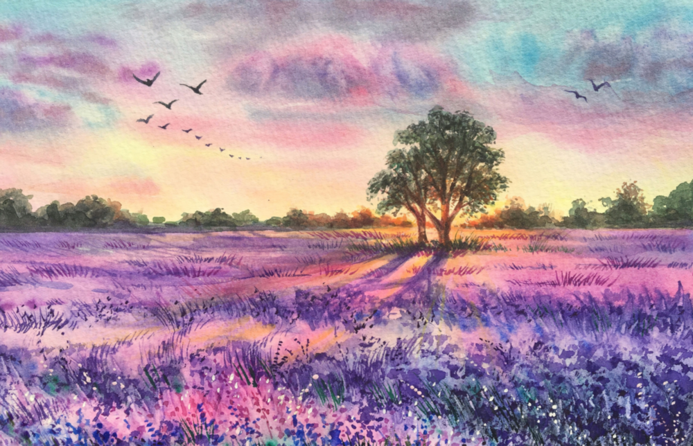 Arte della parete di vetro La tranquillità