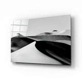 Paysage noir Impression sur verre