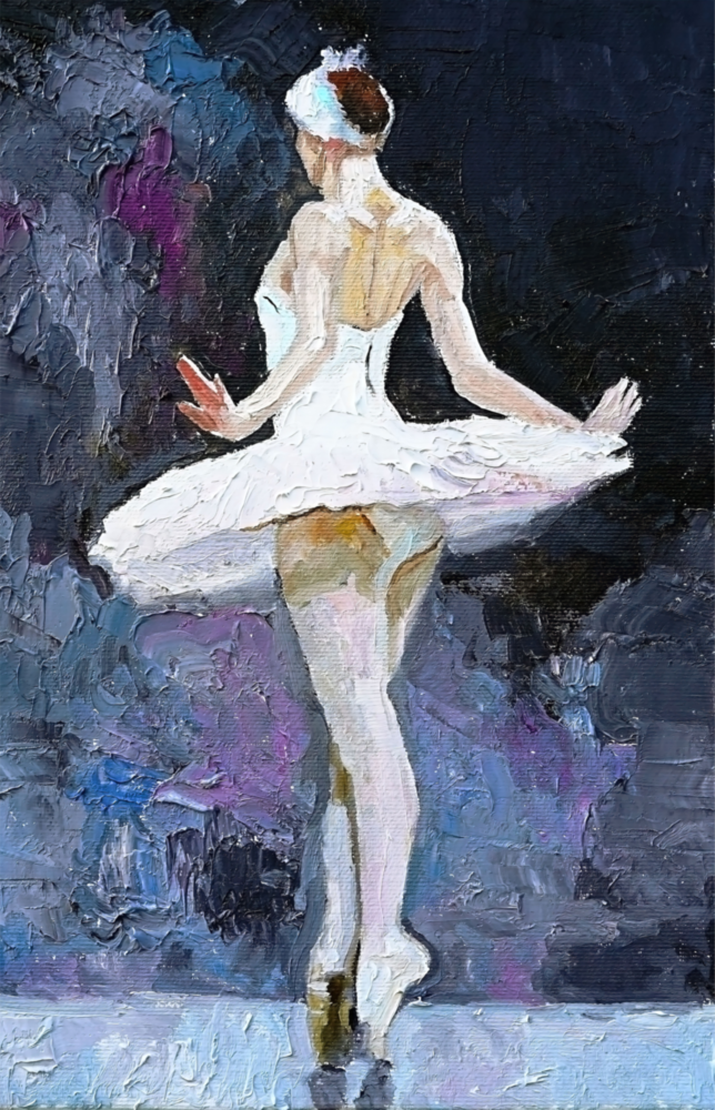 Arte della parete di vetro Ballerina