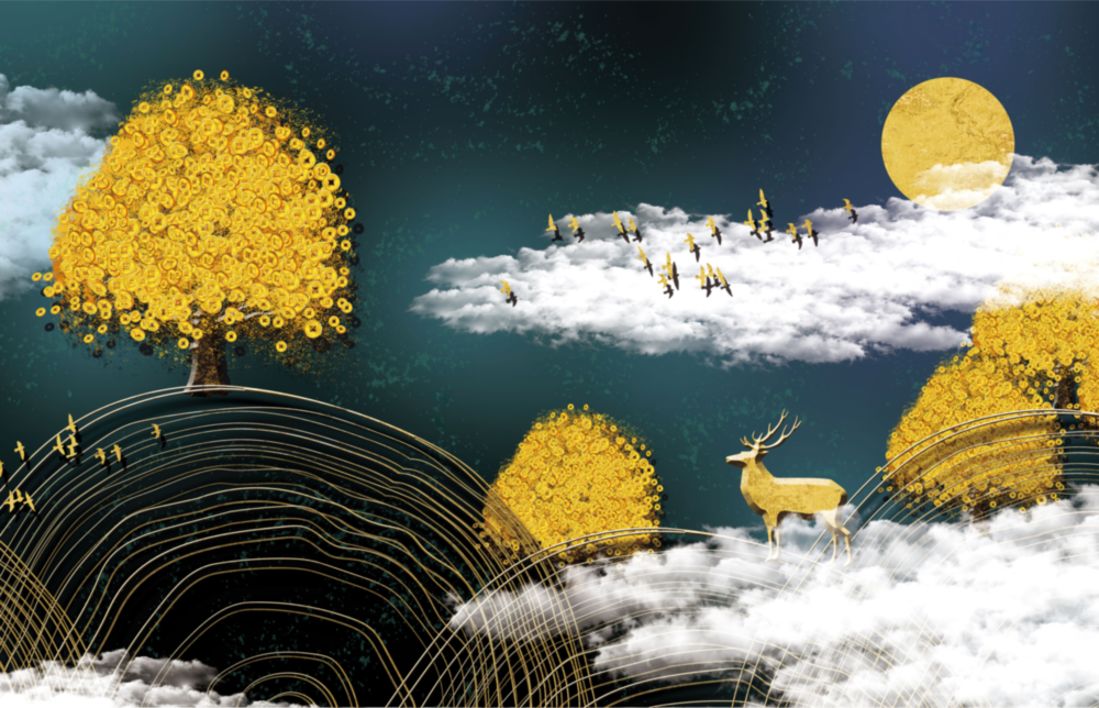 Abstraction Impression sur verre