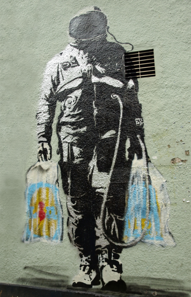 Arte della parete di vetro Mercato spaziale