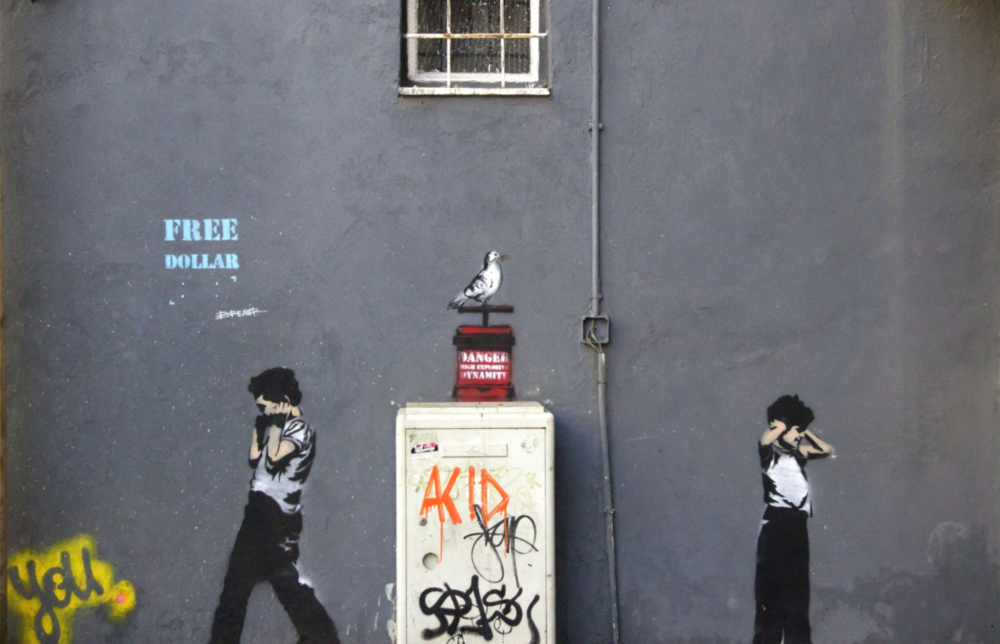 En attendant l'explosion Impression sur verre