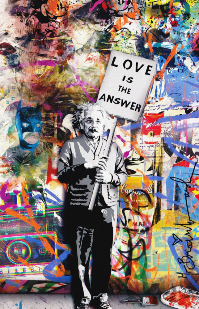 Einstein's Answer Glass Art