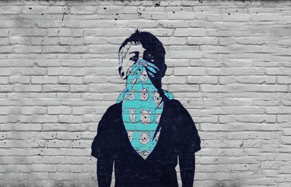 Arte della parete di vetro Attivista carino