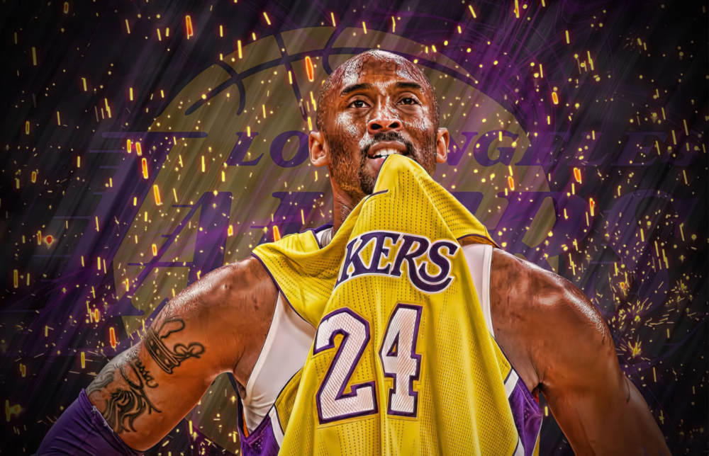 Arte della parete di vetro Kobe Bryant