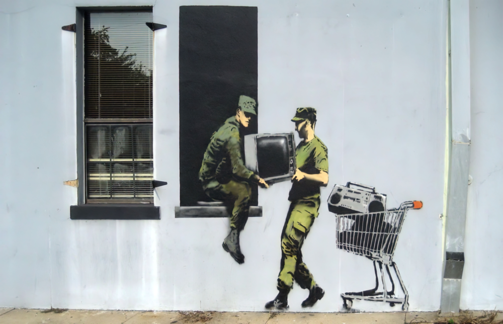 Arte della parete di vetro Soldato