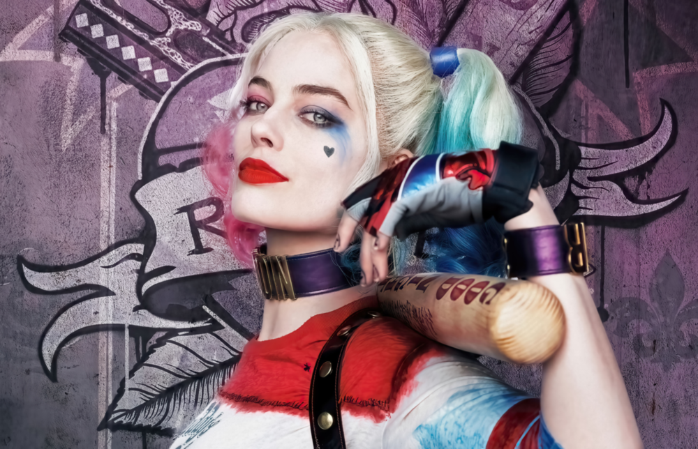 Harley Quinn Glasbild