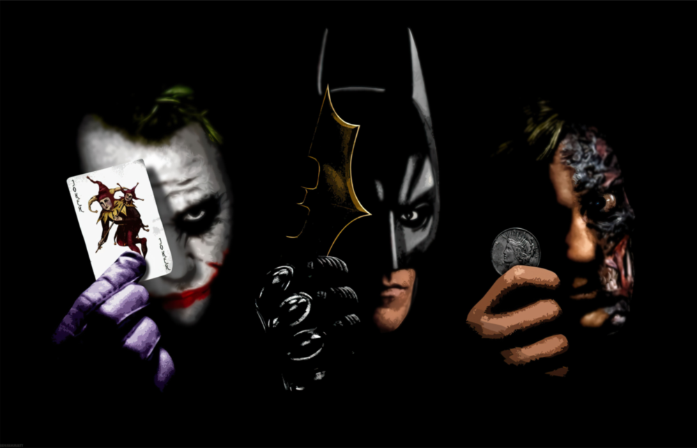 Batman, Joker, Harvey Impression sur verre