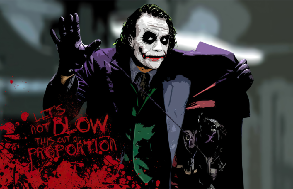 Arte della parete di vetro Burlone