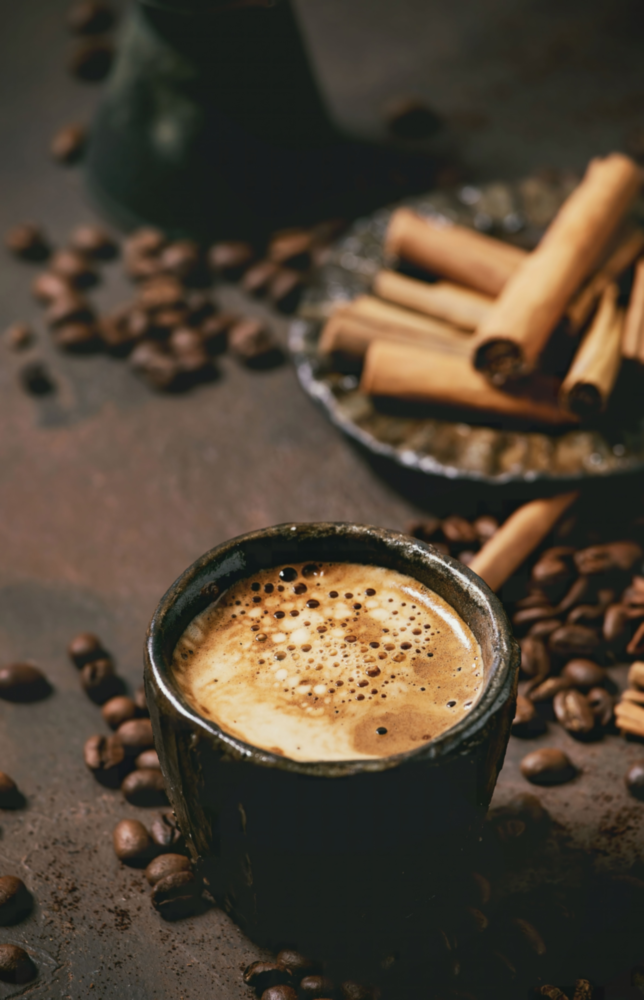 Cinnamon Coffee Glass Art