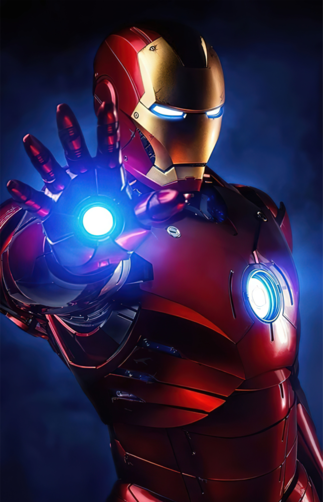 Homme de fer Impression sur verre