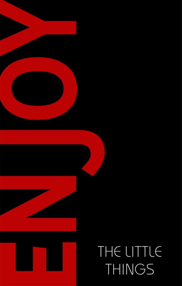 Arte della parete di vetro Goditi le piccole cose