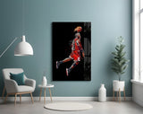 Michael Jordan Glass Wall Art.