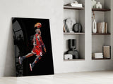 Michael Jordan Glass Wall Art.