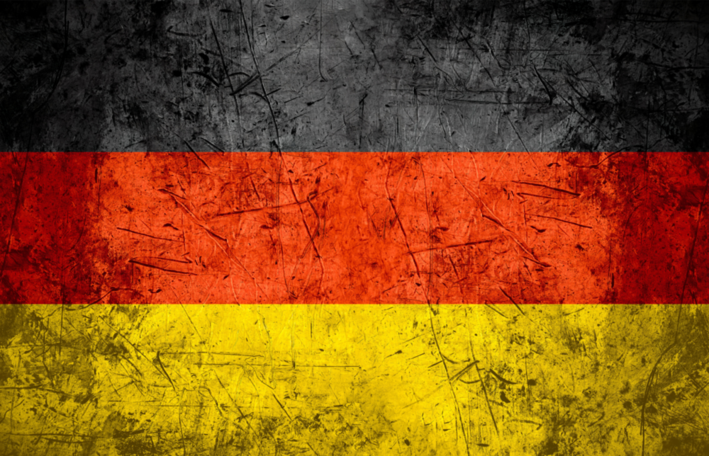 Drapeau allemand Impression sur verre