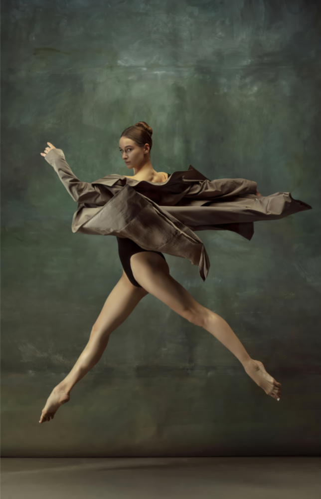Arte della parete di vetro Ballerina