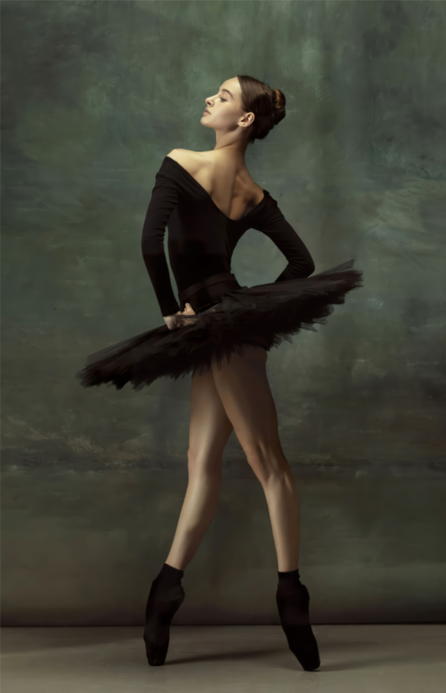 Arte della parete di vetro Ballerina