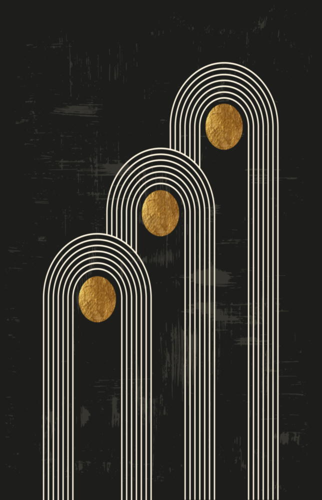 Trois points Impression sur verre