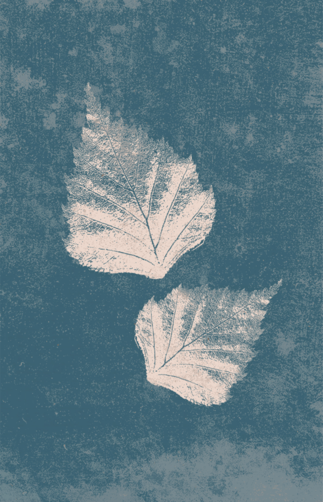 Arte della parete di vetro Foglie cadenti