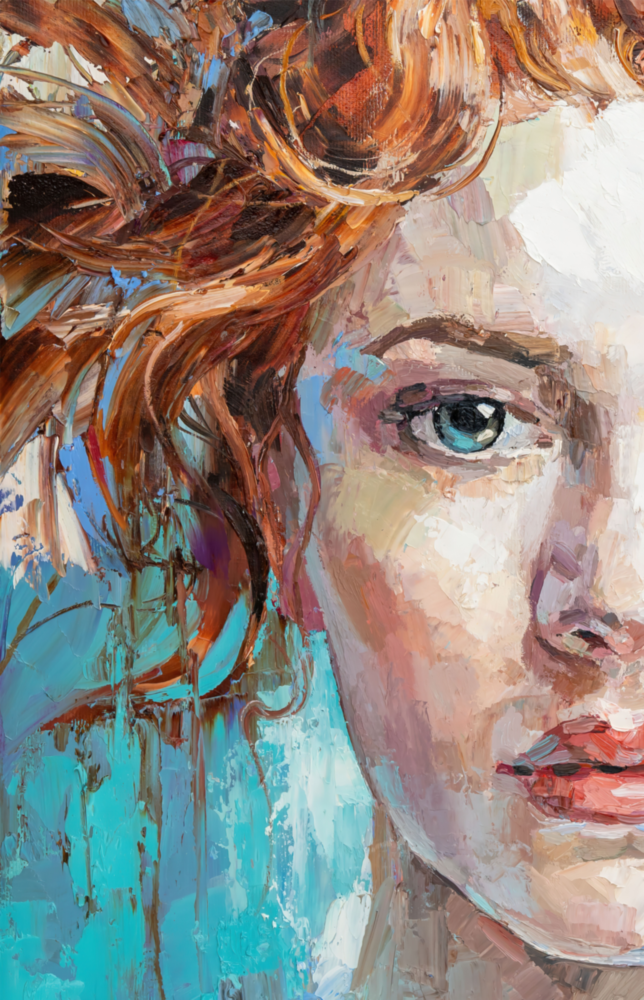 Woman  Glass Wall Art