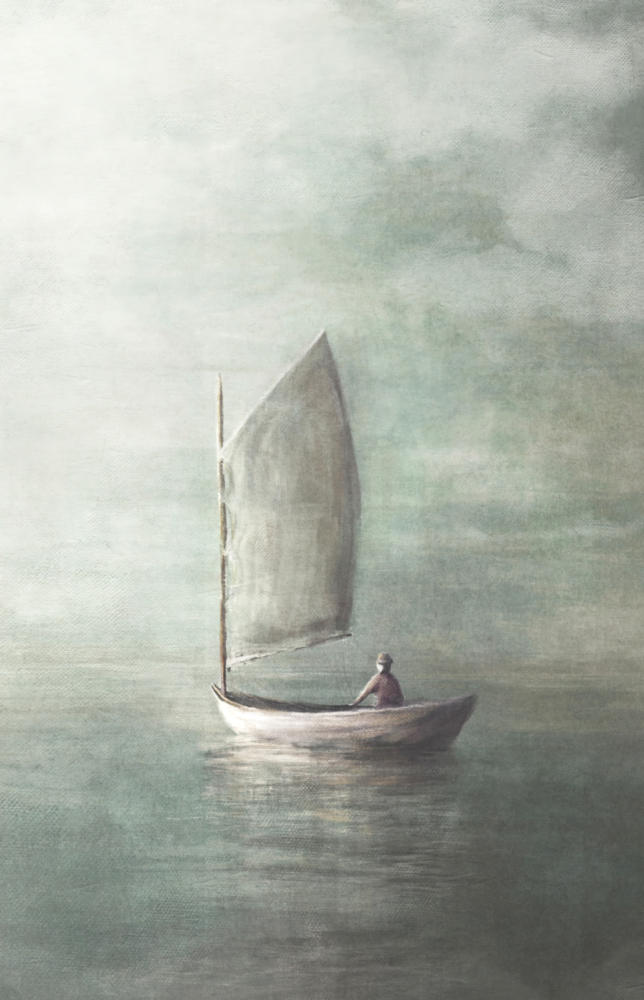 Loneliness Glass Wall Art