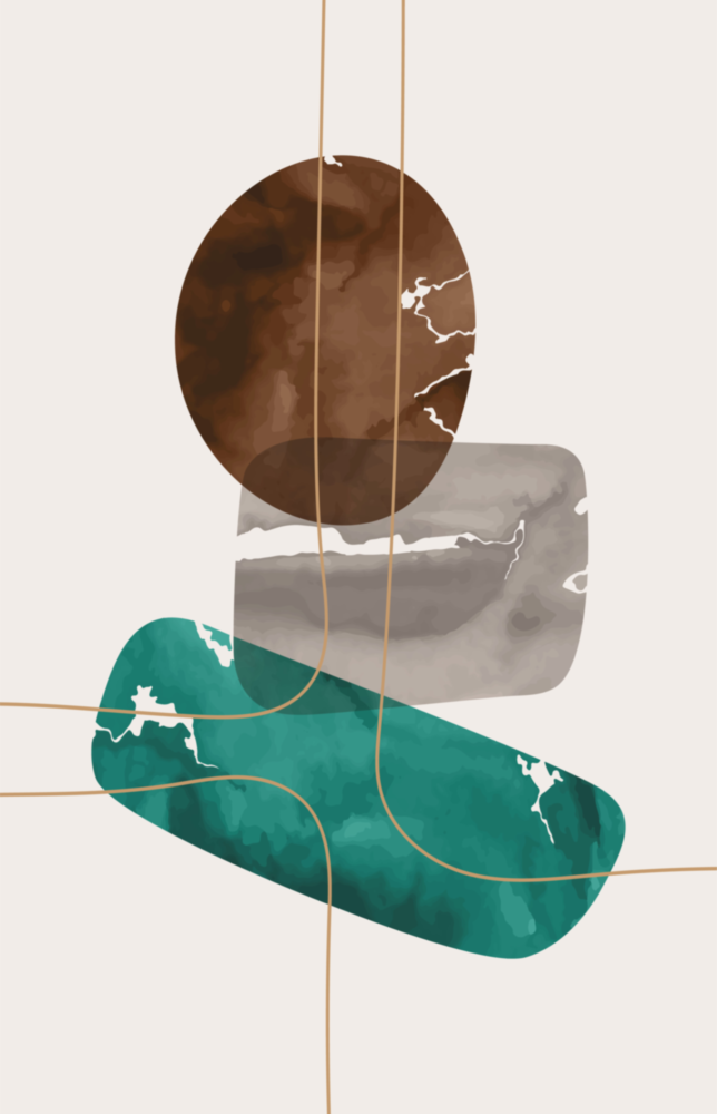 Dance des couleurs de la Terre Impression sur verre