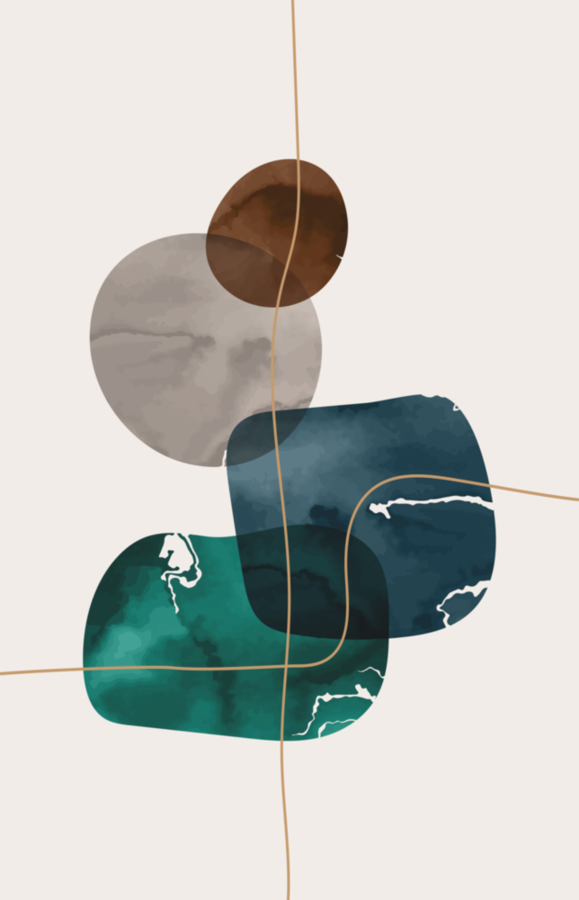 Dance of Earth Colors Glass Wall Art