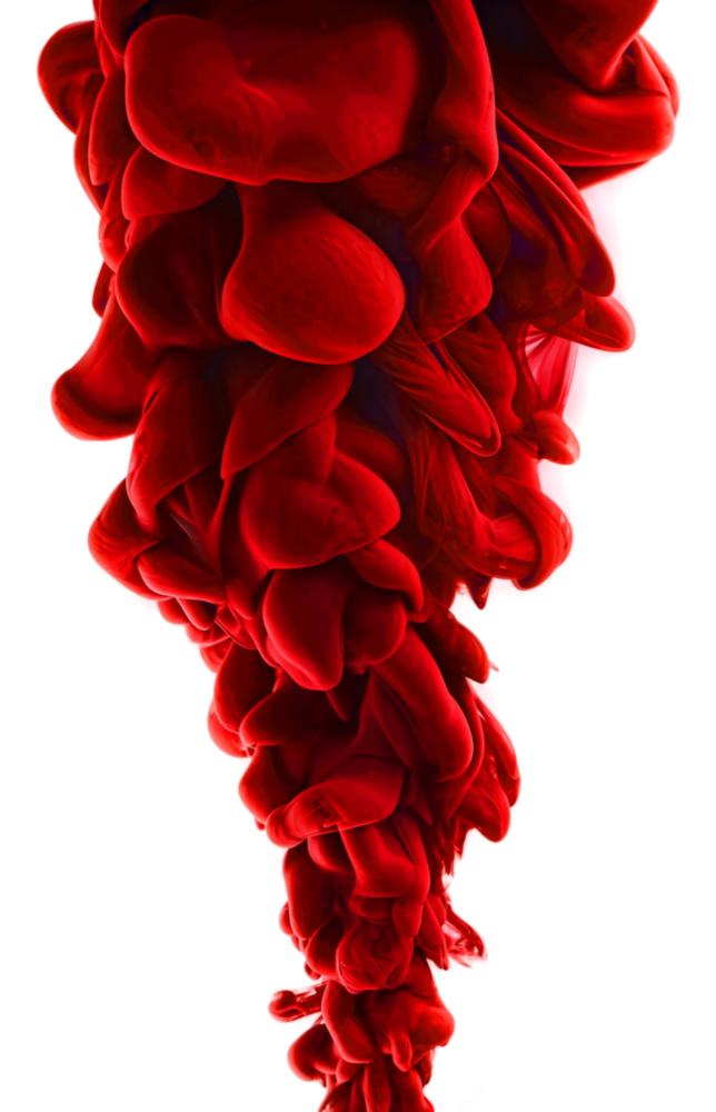 Red Layers Glass Wall Art