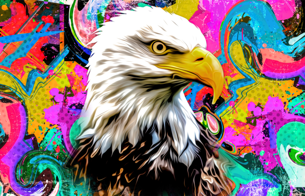 Arte della parete di vetro occhio d'aquila