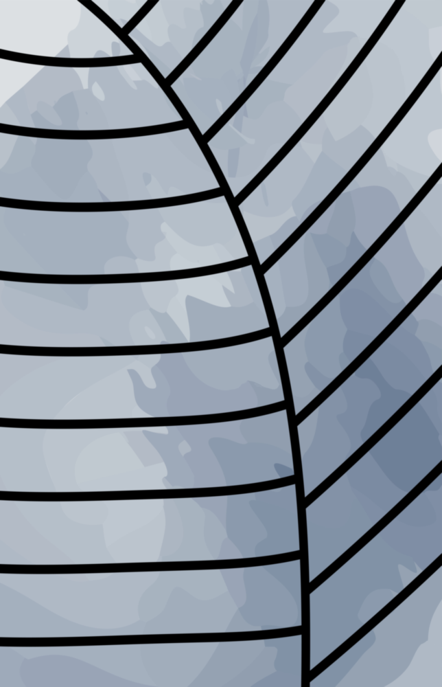 Lignes de feuille Impression sur verre