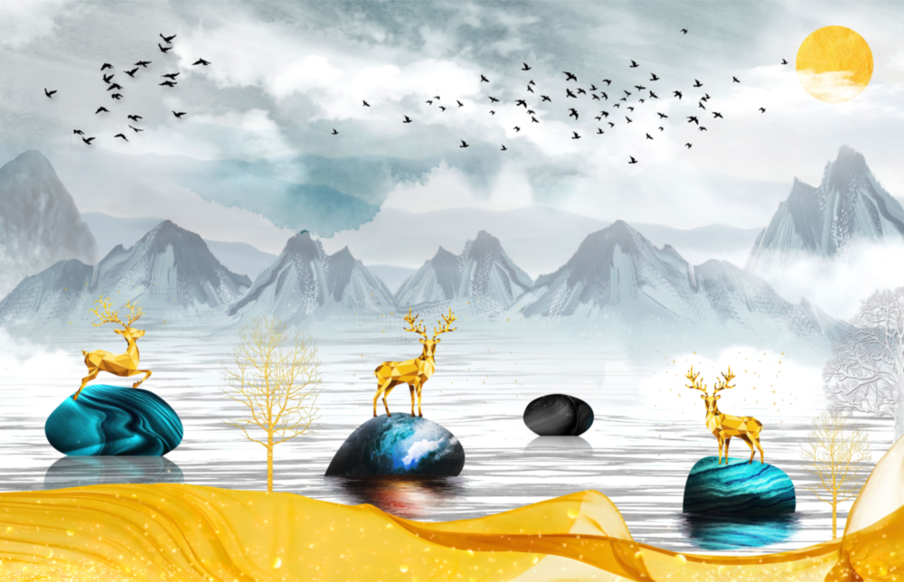 See eines Traums Glasbild