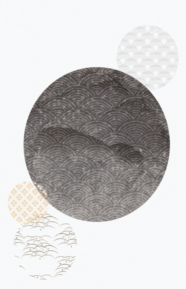 La lune Noire Impression sur verre