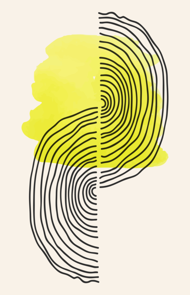 Abstrakte Sonne Glasbild