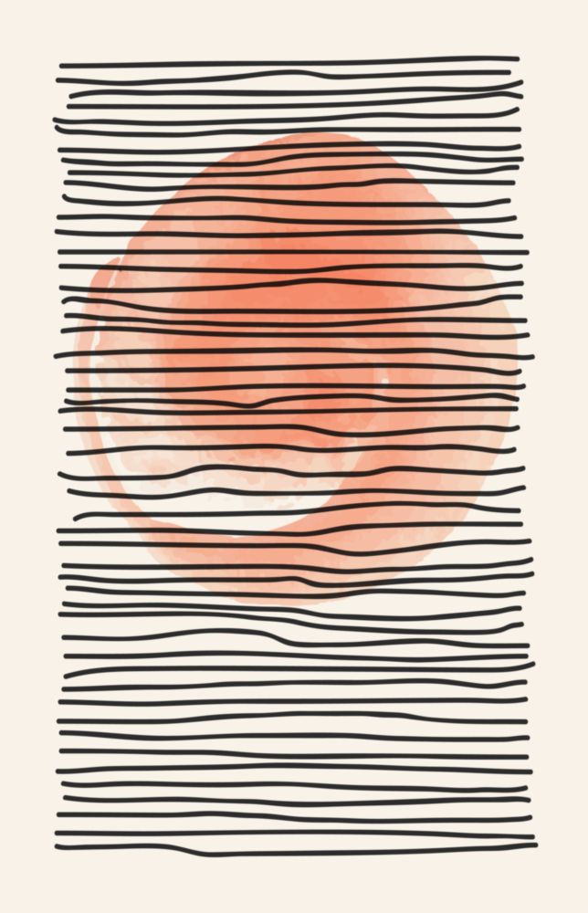 Zusammenfassung Sonnenuntergang Glasbild