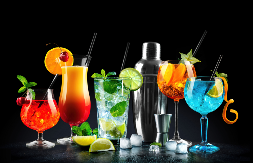 Cocktails Impression sur verre