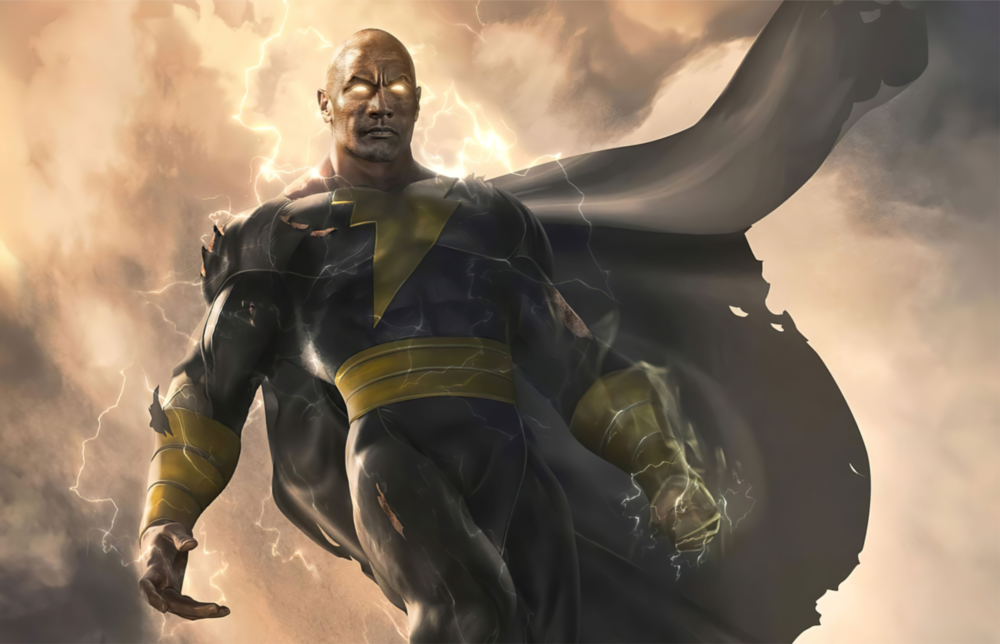 Arte della parete di vetro Black Adam