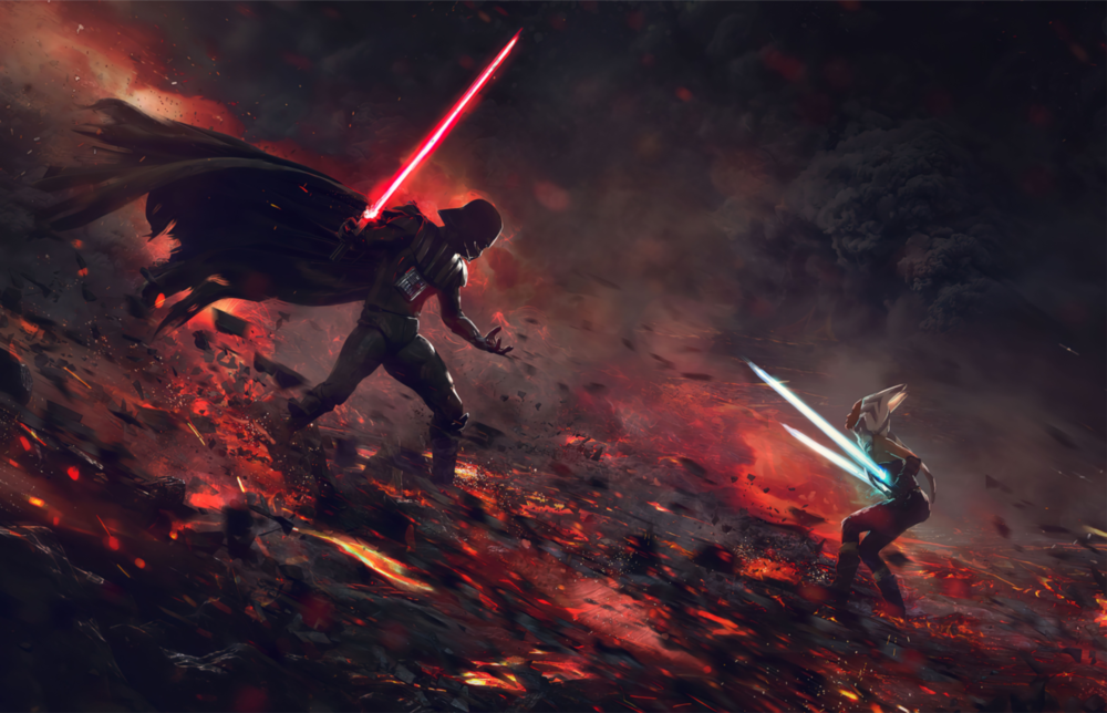 Arte della parete di vetro Kylo Ren