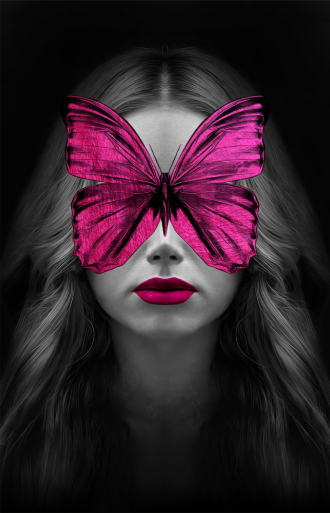 Schmetterlingsaugen Glasbild