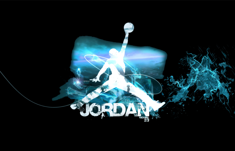 Arte della parete di vetro Micheal Jordan