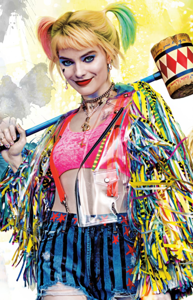 Arte della parete di vetro Harley Quinn