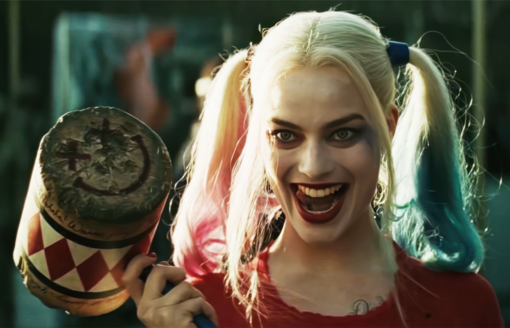 Arte della parete di vetro Harley Quinn