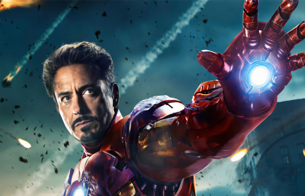 Arte della parete di vetro Uomo di ferro