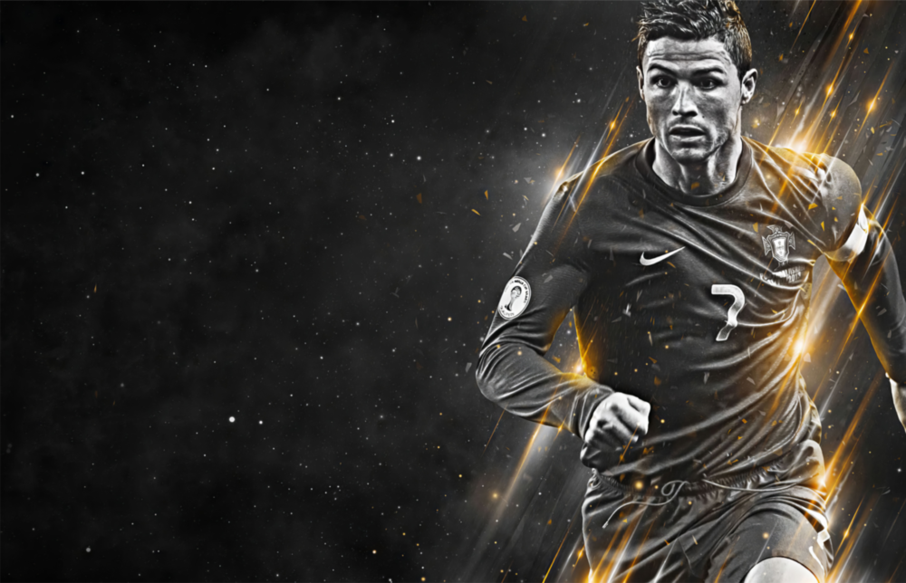 Christiano Ronaldo Impression sur verre