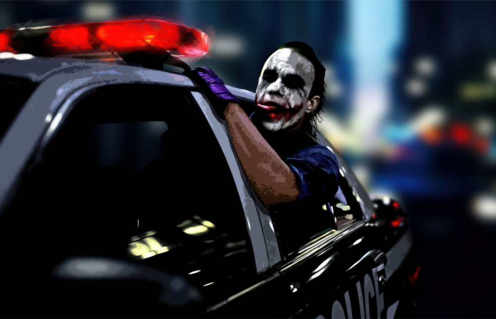 Arte della parete di vetro Burlone