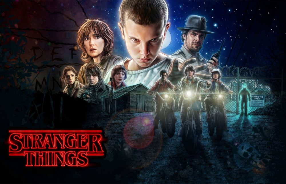 Arte della parete di vetro Poster Stranger Things