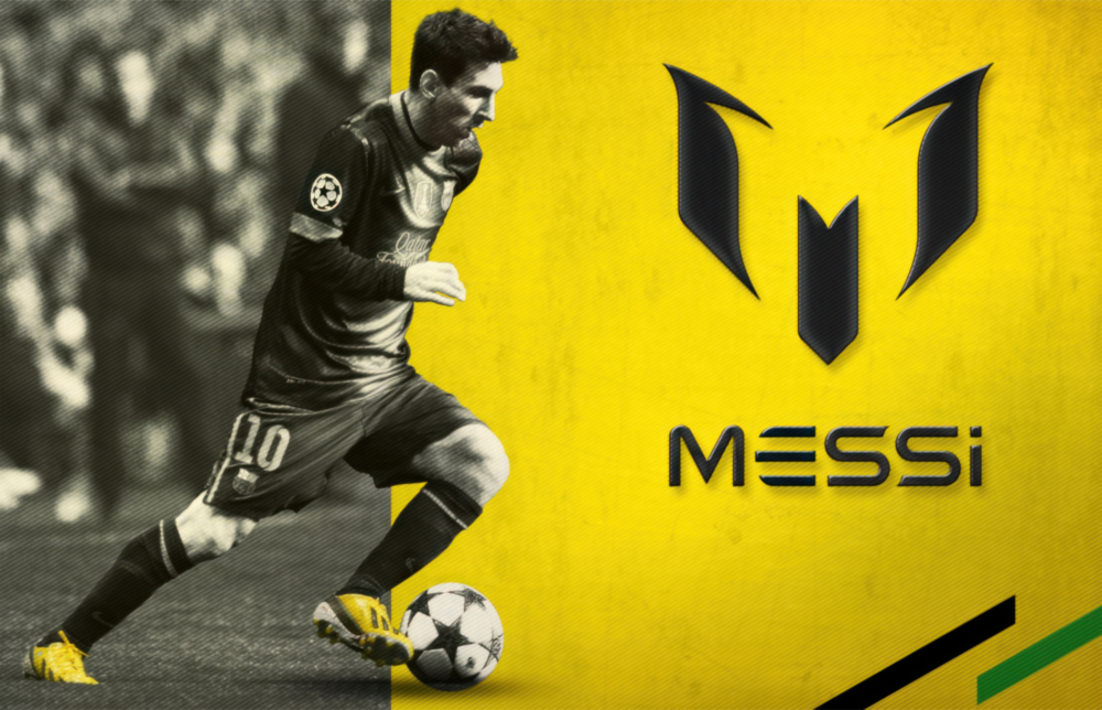 Messi Impression sur verre