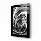 Scala a Chiocciola Vista dall'Alto quadro in vetro - 90x60 cm