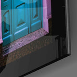 Colorful Building Glass Wall Art.